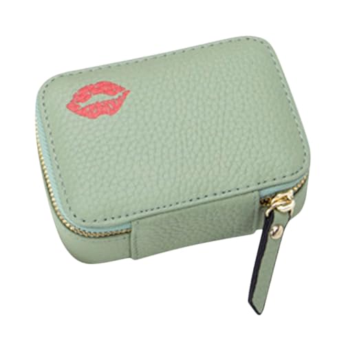 VALICLUD Tragbare Lippenstifttasche aus Leder Kleine Make Up Tasche mit Spiegel Multifunktionale Kosmetiktasche für Reisen Organizer für Lippenstift und Pflegeprodukte VALICLUD Tragbare Lippenstifttasche aus Leder Kleine Make Up Tasche mit Spiegel Multifunktionale Kosmetiktasche für Reisen Organizer für Lippenstift und Pflegeprodukte von VALICLUD