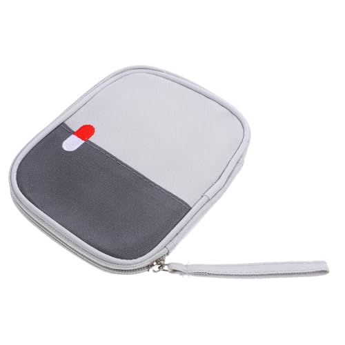 VALICLUD Tragbare Medikamententasche Klein Reißfest Wasserabweisend Organizer für Reiseapotheke Notfalltasche mit Reißverschluss für Outdoor Auto Camping Wandern Schule von VALICLUD