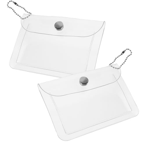 VALICLUD 2stücke Transparente Schlüssel-Aufbewahrungstasche Tragbare -Aufbewahrungstasche Material Durchsichtig von VALICLUD
