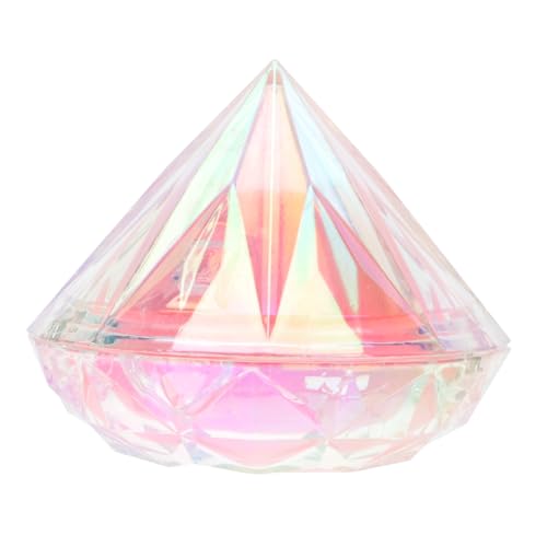 VALICLUD Tragbarer Komfortabler Foundation Make Up Pinsel mit Magnetischem Deckel Diamantförmiger Kopf aus Synthetischen Fasern Geeignet für Frauen und Mädchen für Reisen und von VALICLUD