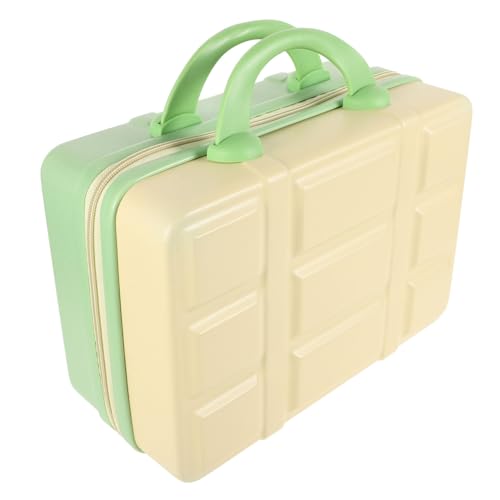 VALICLUD Kosmetikkoffer Tragbar Kompakter Makeup Organizer Mit Geräumigem Innenraum Für Reisen Leicht Und Stilvoll Für Damen Grünem Design von VALICLUD