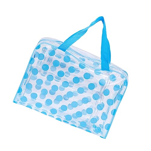 VALICLUD Transparente PVC Kosmetiktasche Wasserdichtes Reise Leicht Tragbar Multifunktional Kulturbeutel für Damen Mädchen Langlebig Spritzwassergeschützt für Business Urlaub von VALICLUD