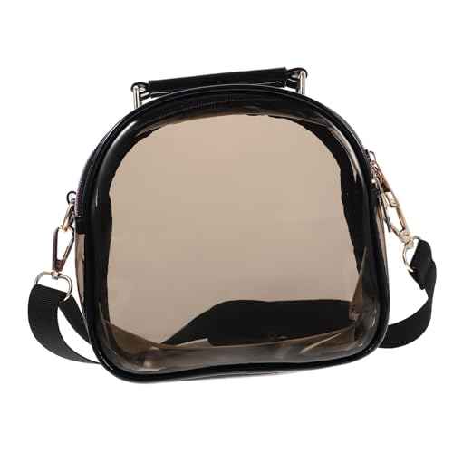 VALICLUD Transparente PVC Schultertasche Damen Crossbody Bag Leicht Großvolumig Vielseitig Stadionkonzert Geeignet Modisch Klar von VALICLUD