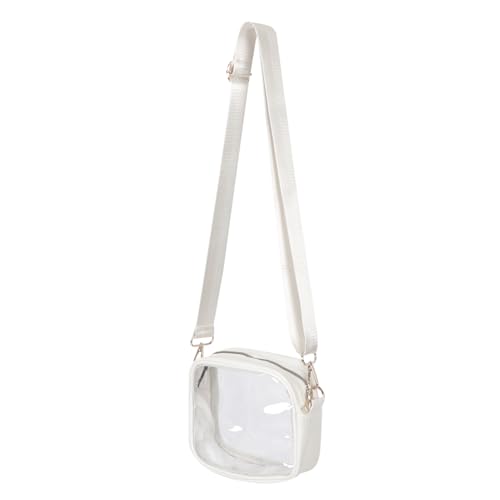 VALICLUD Transparente Umhängetasche Für Damen Kleine Durchsichtige Gürteltasche Mit Abnehmbarem Design Verstellbarem Schultergurt Geeignet Für Konzerte Und Sportveranstaltungen Aus Robustem von VALICLUD