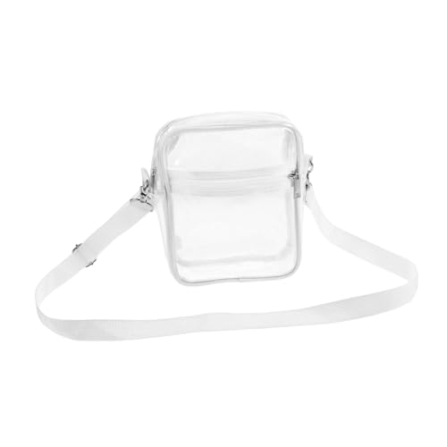 VALICLUD Transparente Umhängetasche Für Damen wasserdichte Durchsichtige Tasche Mit Reißverschluss Kleine Sporttasche Für Konzerte Und Stadionbesuche Leicht Und Geräumig von VALICLUD