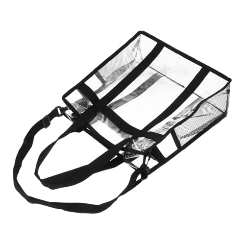 VALICLUD Transparente Wasserdichte Schultertasche für Damen PVC Aufbewahrungstasche mit Großem Fassungsvermögen Multifunktionale Umhängetasche zur Schallplatten und Alltagsaufbewahrung von VALICLUD