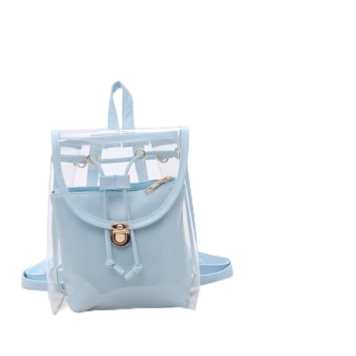 VALICLUD Transparenter Bonbonfarbener Rucksack Aus PVC Und Kunstleder Mit Funktionstaschen Für Telefon Karten Und Stifte Und Langlebig Als Handtasche Oder Rucksack Geeignet Für Reisen Und VALICLUD Transparenter Bonbonfarbener Rucksack Aus PVC Und Kunstleder Mit Funktionstaschen Für Telefon Karten Und Stifte Und Langlebig Als Handtasche Oder Rucksack Geeignet Für Reisen Und von VALICLUD
