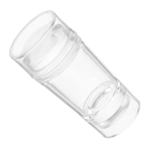VALICLUD Transparenter Doppelseitiger Silikon Nagel Stempel mit Schaber Langlebiges French Maniküre Tool Abdeckbar Einfach zu Bedienen für Nail Art DIY und Weiche Stamping Platten Anfänger von VALICLUD
