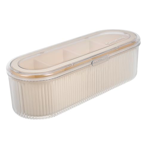 VALICLUD Transparenter Kunststoff-make-up-organizer Mit Fächern Aufbewahrungsbox Für Kosmetik Parfümständer-organizer Für Schminktisch Badezimmer Küche Büro Und Basteln von VALICLUD