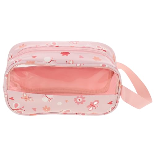 VALICLUD Transparenter Make-up-aufbewahrungsbehälter Aus PVC wasserdichte Kosmetiktasche Mit Tragegriff Kleiner Organizer Für Reisen Und Flugzeuge von VALICLUD