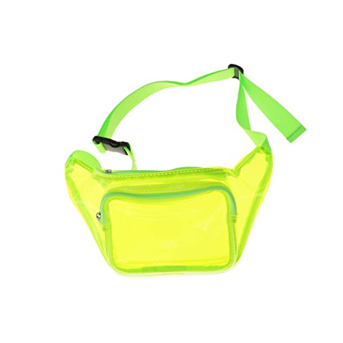 VALICLUD Transparenter Umhänge-gürteltasche Für Damen Einstellbare Bauchtasche Mit Elastischem Gürtel Für Shopping Und Reisen Grün von VALICLUD
