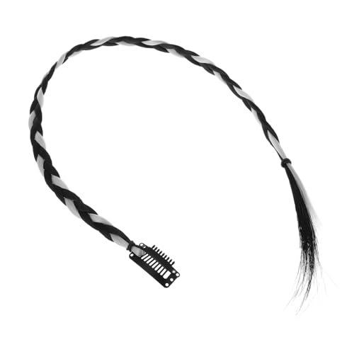 VALICLUD Twist Braids Und Dreadlocks Französischer Zopf Gefälschte Zöpfe Geflochtene Perücken Falsche Zöpfe Für Frauen Haarspangen Für Gefälschte Zöpfe Gefälschte Haarzöpfe Hellgrauer von VALICLUD