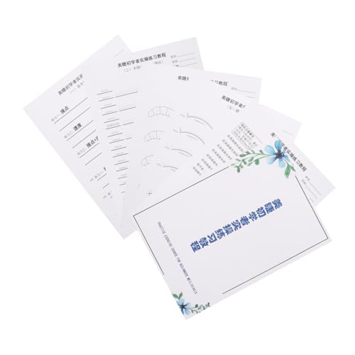 VALICLUD Übungsbuch Zur Wimpernverlängerung Poster Mit Anleitung Zur Wimperntransplantation Zubehör Für Wimpernverlängerung Wimpern Trainingsset Wimpern Mapping Buch Wimpern Mapping von VALICLUD