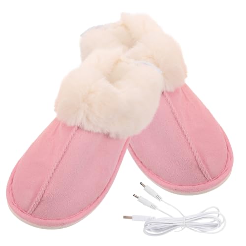 VALICLUD USB Beheizbare Damenschuhe mit Fußwärmerfunktion Atmungsaktiv Vielseitig für Indoor und Outdoor USB ladefunktion für Mobile Power Weiche Fütterung für Büro Camping und von VALICLUD