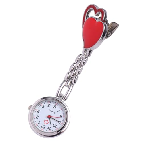 VALICLUD Hängende Uhr Herzförmig Modische Kreative Hängeuhr Für Dekorativen Gebrauch Rot Herzform Uhr Taschenuhr von VALICLUD