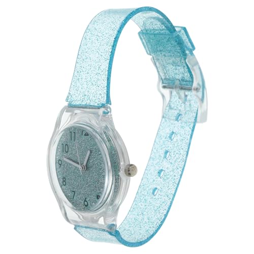 VALICLUD Bunte Uhr Kinderuhren Für Mädchen 9-12 Weiche Armbanduhr Kinderwagen-Organizer-Tasche Verstellbare Armbanduhr Teenie-Uhr Uhr Mit Silikonarmband Sportuhr Glitzerpulver Student Gelee von VALICLUD