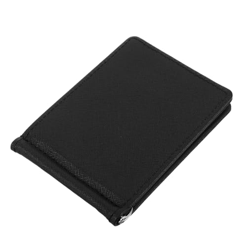 VALICLUD Schlanke Herrengeldbörse Mit Reißverschluss Aus Pu-Material Kleine Vintage-geldbörse Für Männer Tragbare Kartenhalter Mit Metallakzenten von VALICLUD