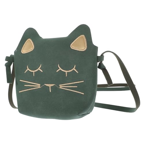 VALICLUD Umhängetasche Kinderhandtasche Mädchen Katzentasche Für Mädchen Schultertasche Süße Katzentasche Kleine Handtasche Mit Katze Geldbörsen Mini Nubukleder Baby Geschenk von VALICLUD