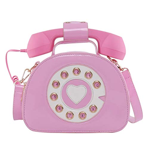 VALICLUD Umhängetasche Telefon Geformte Handtasche Retro Top Griff Tasche Neuheit Geldbörse für Frauen von VALICLUD