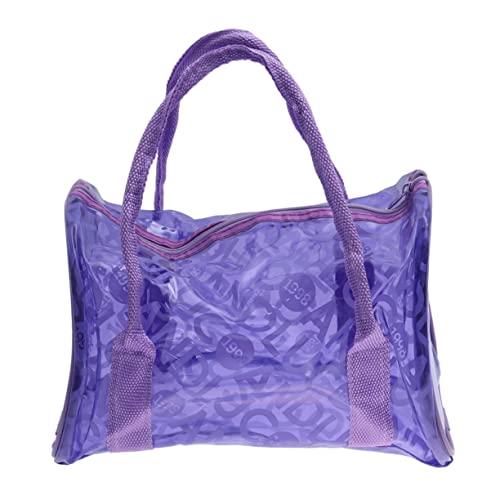 VALICLUD Umhängetasche für Damen Tragbare PVC Tasche mit Verstellbarem Schultergurt Faltbare Reisetasche für Strand und Reisen Hohe Kapazität und Praktische Aufbewahrung für Unterwegs von VALICLUD