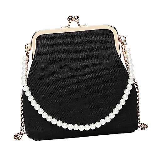 VALICLUD Modische Umhängetasche Für Damen Vielseitige Schultertasche Aus Robustem Canvas Für Freizeit Und Abendveranstaltungen Schwarz Leicht Und Praktisch von VALICLUD