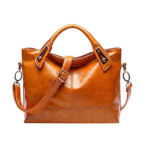 VALICLUD Umhängetaschen Für Damen Umhängetasche Damen Umhänge Für Wachs Schulter Frauen Umhänge Aus Wachs Echtem Leder Wild Aus Echtem Leder Fräulein von VALICLUD