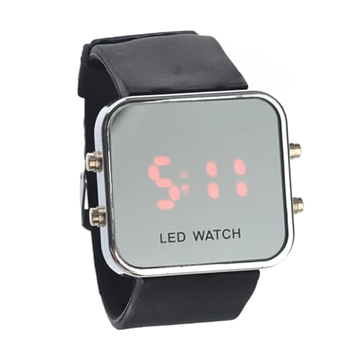 VALICLUD Betrachten Unisex-LED-Uhr LED Armbanduhr led digital Clock Armbanduhr digital LED Uhr Digitaluhr LED-Spiegeluhr LED-Uhr mit Silikonband Universal- Anschauen Gurt Männer und Frauen von VALICLUD