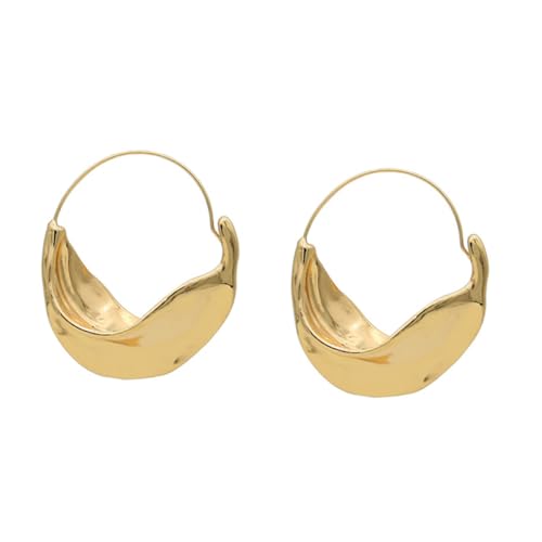 VALICLUD Unregelmäßige Damen Ohrhänger aus Metall Auffällige Ohrringe Statement Ohrringe Hautfreundlich Langlebiges Legierungsmaterial für Alltag Feierlichkeiten und Geschenke von VALICLUD