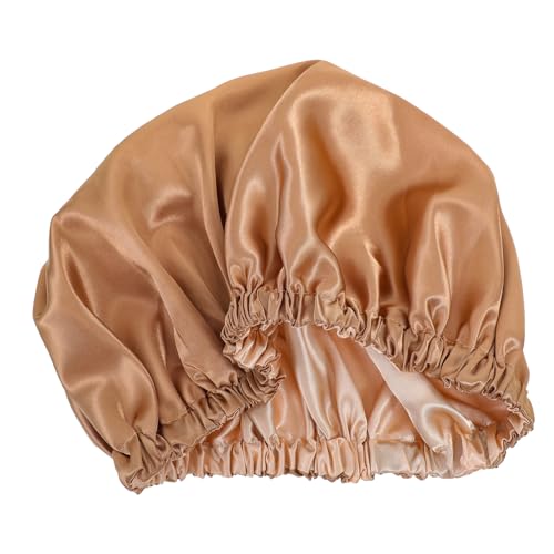 VALICLUD Verstellbare Satin Schlafhaube Damen Haarschutz Schlafmütze mit Glattem Weichem und Unsichtbarem Schnallenverschluss Komfortable Multifunktionale Mütze für Altersgruppen von VALICLUD