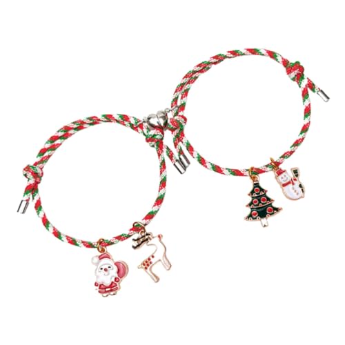 VALICLUD Verstellbare Weihnachtsarmbänder für Material Langlebig Festliche Anhänger Klassische Partnerarmbänder Geeignet für Damen und Herren Perfektes zu Weihnachten von VALICLUD