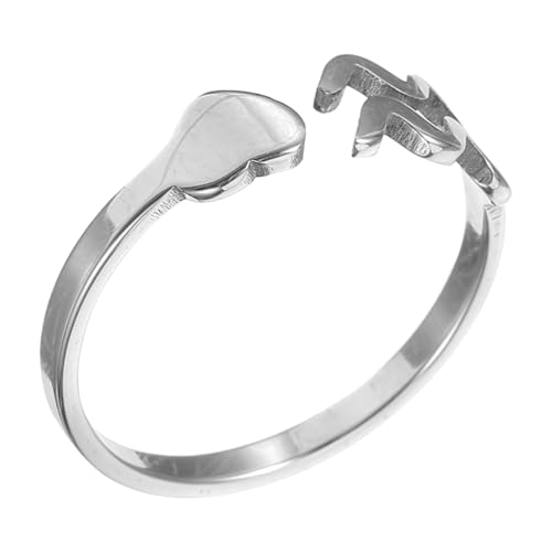 VALICLUD Verstellbarer Damenring Offener Schmuck Modisch Eleganter Finger Dekoring Alltag Party von VALICLUD