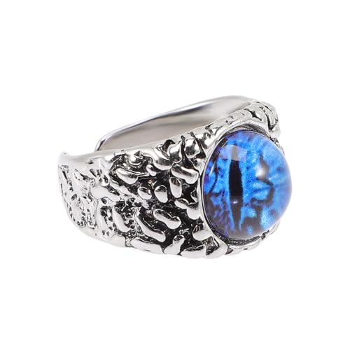 VALICLUD Verstellbarer Evil Eye Ring Damen Gothic Schmuck Offener Fingerring aus Langlebiger Legierung Tiefblaues Design Modisches Accessoire für Alltag und Party VALICLUD Verstellbarer Evil Eye Ring Damen Gothic Schmuck Offener Fingerring aus Langlebiger Legierung Tiefblaues Design Modisches Accessoire für Alltag und Party von VALICLUD