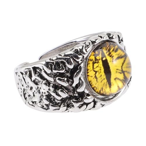 VALICLUD Verstellbarer Evil Eye Ring Damen Herren Alloy Schmuck Offener Fingerring Hautfreundlich Stilvoll von VALICLUD