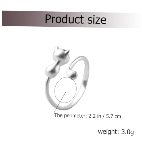 VALICLUD Verstellbarer Offener Katzenring Damen Schmuck Modisch Kreatives Design Angenehm für Frauen Mädchen Anlass Geburtstag Hochzeit VALICLUD Verstellbarer Offener Katzenring Damen Schmuck Modisch Kreatives Design Angenehm für Frauen Mädchen Anlass Geburtstag Hochzeit von VALICLUD