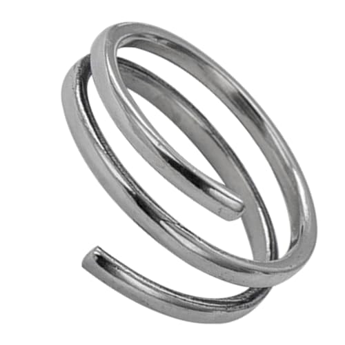 VALICLUD Verstellbarer Silberring Damen Offener Daumenring Elegant Minimalistisch für Frauen und Mädchen von VALICLUD