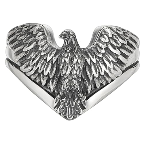 VALICLUD Verstellbarer Vintage Ring Herren Damen Retro Design Finger Schmuck Unisex Einstellbar Modisch für Alltag und Geschenk von VALICLUD