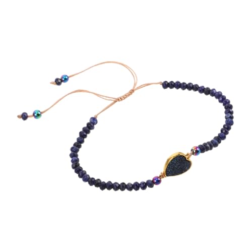 VALICLUD Verstellbares Naturstein -perlenarmband Mit Perlen Handgeflochten von VALICLUD