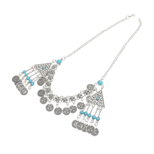 VALICLUD Verstellbares Retro Damen Haarband mit Boho Quasten Robuste Perlenkette für Braut Kopfschmuck Modisches Stirnband für Party und Festliche Anlässe Einzigartiges Ethno Headpiece von VALICLUD