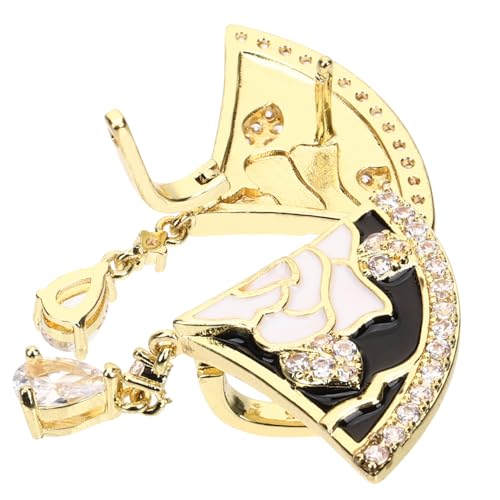 VALICLUD Damen Fächerohrringe Statement Schmuck Ohrringe Modern Vintage Design Ohrschmuck Für Party Hochzeit Alltag Leicht Tragbar von VALICLUD