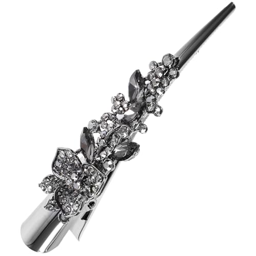 VALICLUD Vintage Bling Haarspange aus Metall für Damen Glitzernde Haarclips mit Strass Große Haarklammer für Haarstyling Accessoire für Mädchen und Stabil und von VALICLUD