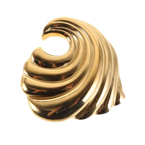 VALICLUD Vintage Brosche Meerwelle Anstecknadel für Mantel Jacke Schal und Umhang Kreatives Künstlerisches Design als Einzigartiges Modeaccessoire für Damen von VALICLUD