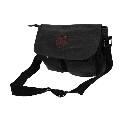 VALICLUD Vintage Canvas Umhängetasche Herren Schultertasche Leicht Langlebig Casual Messenger Bag für Arbeit Business Reise Alltag von VALICLUD