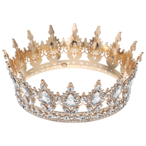 VALICLUD Vintage Diadem Krone Für Damen Elegante Hochzeitskrone Mit Funkelnden Strasssteinen Für Braut Prinzessin Und Besondere Anlässe von VALICLUD