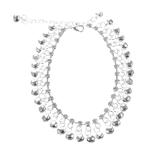 VALICLUD Vintage Fußkettchen für Damen mit Verstellbarer Glöckchen und Quastenanhänger Eleganter Beach Anklet Schmuck Geeignet für Freizeit und Strandoutfits von VALICLUD