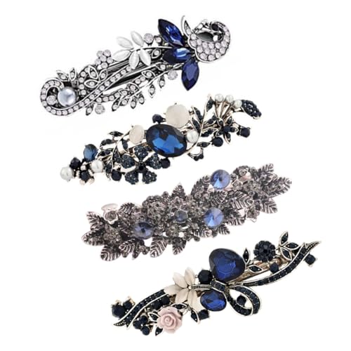 VALICLUD Vintage Haarklammern Teilig Retro Frühling Haarspangen mit Strassblumen Stilvoller Haarschmuck Accessoires für Damen und Mädchen Geeignet für Hochzeit Party und Alltag von VALICLUD