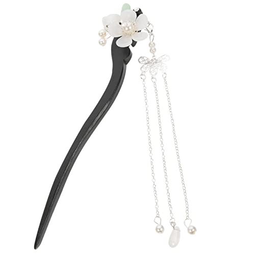 VALICLUD Vintage Holz Haarstab Damen Haarnadel Chinesisch Haarnadel Haarklammer Haarkamm für Haarknoten und Cosplay Leicht Einzuführen Eleganter Haarschmuck für Besondere Anlässe von VALICLUD