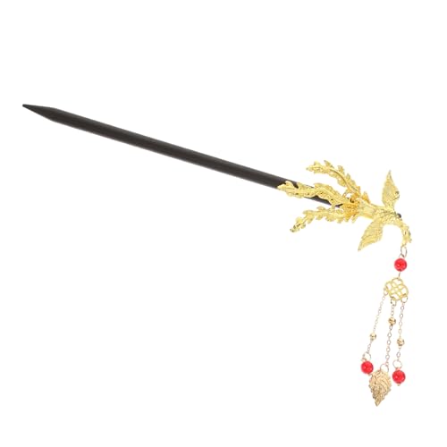 VALICLUD Vintage Holz Haarstab mit Quaste Handgefertigter Chinesischer Haarschmuck für Frauen Leichter Langlebiger Holzstab für Haarknoten und Traditionelle Frisuren für Partys und Cosplay von VALICLUD