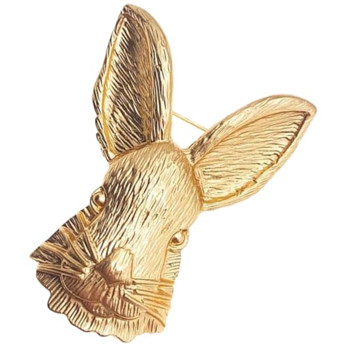 VALICLUD Vintage Kaninchen Brosche Damen Anstecknadel Tiermotiv aus Langlebiger Legierung Modisches Accessoire für Kleidung Schals Hüte und Taschen nicht Verblassend für Frauen und von VALICLUD