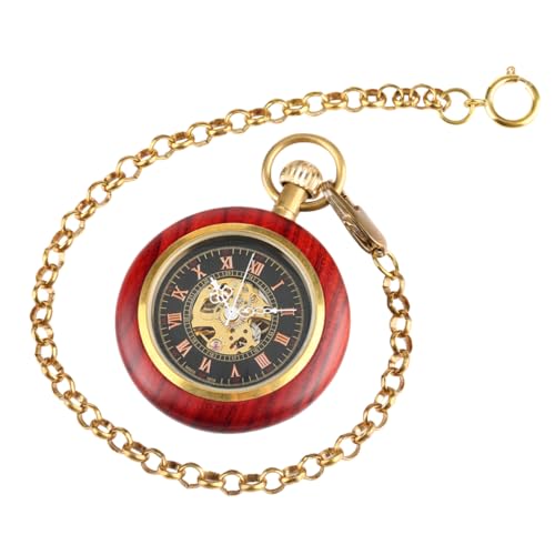 VALICLUD Vintage Mechanische Taschenuhr Mit Römischen Ziffern Retro Handaufzug Uhr Im Antik-Stil Für Herren Und Damen Als Für Besondere Anlässe von VALICLUD