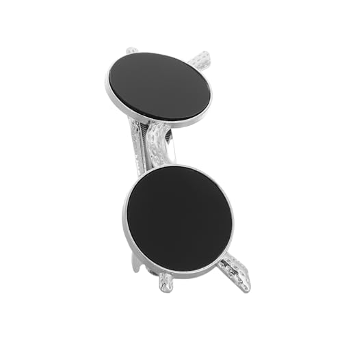 VALICLUD Vintage Metall haarspange mit Schwarzer Runder Sonnenbrillen clip Federnder Alligator haarclip Leichter Haarklammer für Damen und Mädchen Kompakt und Sicher Haltend von VALICLUD